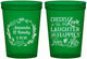Custom Wedding 16 oz Translucent Cups - Love Laughter Happily | 326