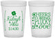 Custom Wedding 16 oz Translucent Cups - Lucky In Love | 328
