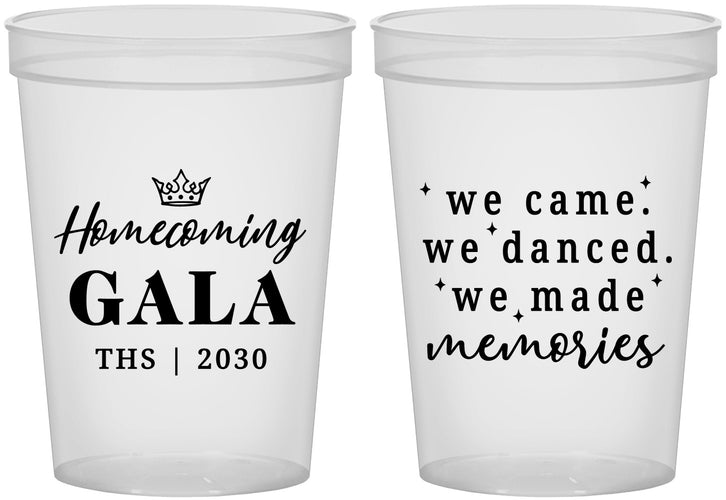 Custom Homecoming 16 oz Translucent Cups - Danced Made Memories | 330008
