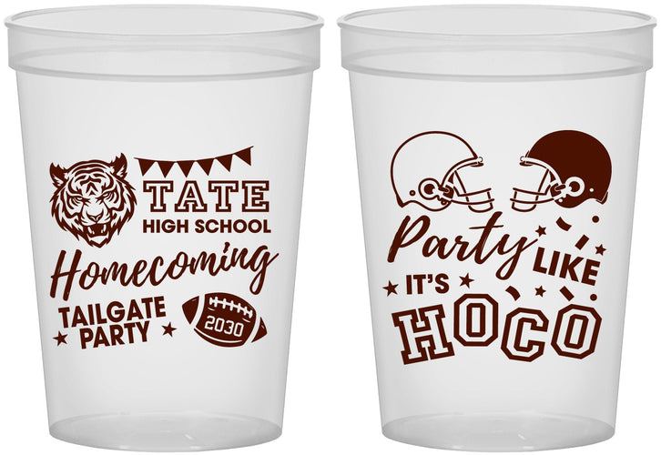 Custom Homecoming 16 oz Translucent Cups - Party Like Its Hoco | 330012