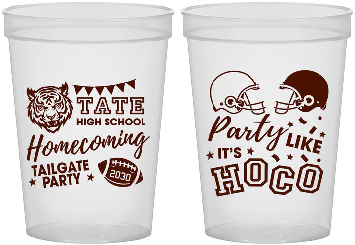 Custom Homecoming 16 oz Translucent Cups - Party Like Its Hoco | 330012