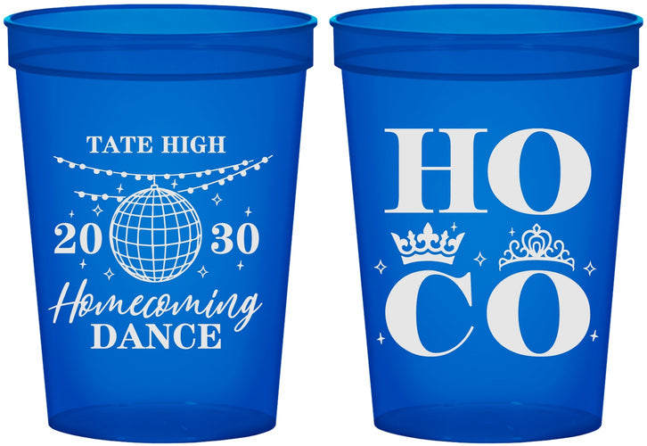 Custom Homecoming 16 oz Translucent Cups - Hoco Dance | 330016