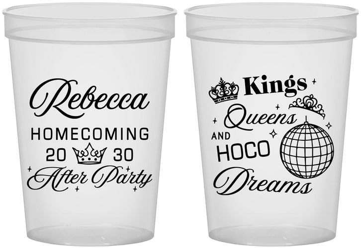 Custom Homecoming 16 oz Translucent Cups - Hoco After Party | 330027