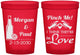 Custom Wedding 16 oz Translucent Cups - Crawfish Boil Pinch Me | 337