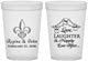 Custom Wedding 16 oz Translucent Cups - Love Laughter Happily | 338