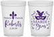 Custom Wedding 16 oz Translucent Cups - Mardi Gras | 339