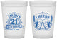 Custom 21st Birthday 16 oz Translucent Cups - Cheers | 340001