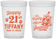 Custom 21st Birthday 16 oz Translucent Cups - Party Like An Animal Tiger | 340020