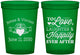 Custom Wedding 16 oz Translucent Cups - Love Laughter Happily | 346