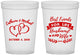 Custom Wedding 16 oz Translucent Cups - Best Friends For Life | 349