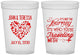 Custom Wedding 16 oz Translucent Cups - Journey Traveling With | 354