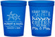Custom Wedding 16 oz Translucent Cups - Sandy Feet Salty Kisses | 356