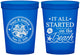 Custom Wedding 16 oz Translucent Cups - Started On The Beach | 362