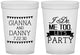 Custom Wedding 16 oz Translucent Cups - I Do Me Too | 363