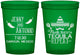 Custom Wedding 16 oz Translucent Cups - Fiesta Siesta Tequila Repeat | 369