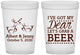 Custom Wedding 16 oz Translucent Cups - Dear Beer | 372