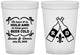Custom Wedding 16 oz Translucent Cups - Fleur De Lis | 378