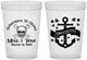 Custom Wedding 16 oz Translucent Cups - Anchor Nautical | 391