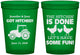 Custom Wedding 16 oz Translucent Cups - Got Hitched Tractor | 397