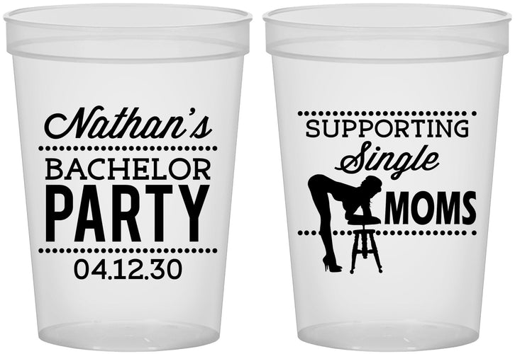 Custom Bachelor Party 16 oz Translucent Cups - Strip Club | 40006