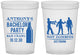 Custom Bachelor Party 16 oz Translucent Cups - Bar Crawl | 40010