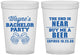 Custom Bachelor Party 16 oz Translucent Cups - Beer | 40014
