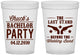 Custom Bachelor Party 16 oz Translucent Cups - Last Stand Wedding Bands | 40015