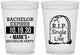 Custom Bachelor Party 16 oz Translucent Cups - Rip Single Life | 40028