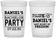 Custom Bachelor Party 16 oz Translucent Cups - Last Night Of Freedom | 40029