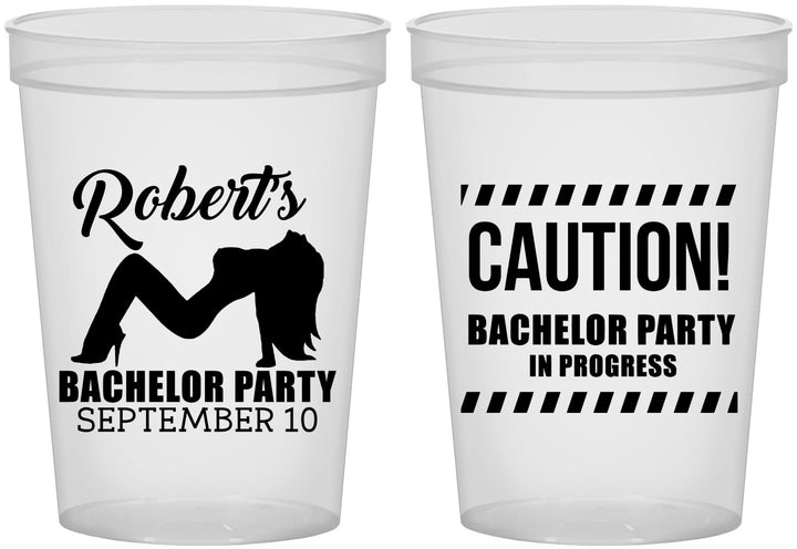 Custom Bachelor Party 16 oz Translucent Cups - Strip Club | 40037