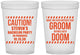 Custom Bachelor Party 16 oz Translucent Cups - Groom Rhymes Doom | 40042