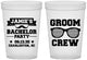 Custom Bachelor Party 16 oz Translucent Cups - Groom Crew | 40047