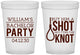 Custom Bachelor Party 16 oz Translucent Cups - Buy Him A Shot | 40051