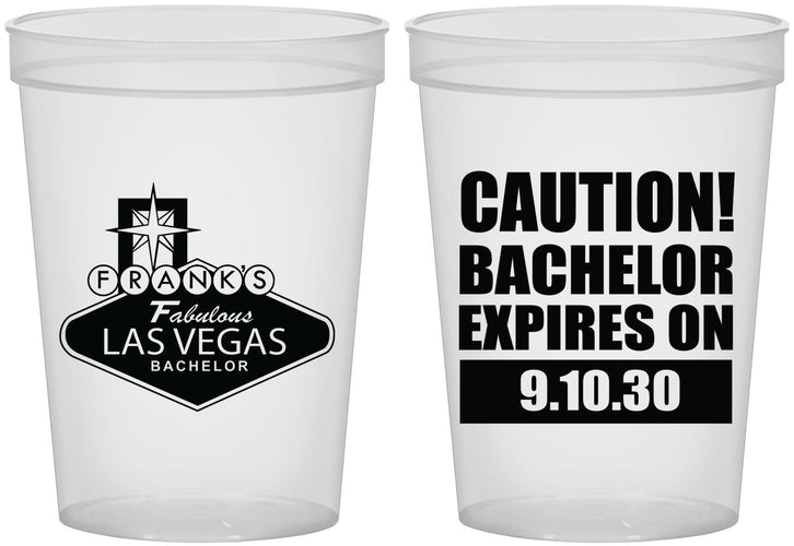 Custom Bachelor Party 16 oz Translucent Cups - Las Vegas | 40056