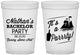 Custom Bachelor Party 16 oz Translucent Cups - Boat | 40076