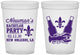 Custom Bachelor Party 16 oz Translucent Cups - Mardi Gras | 40085