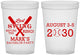 Custom Bachelor Party 16 oz Translucent Cups - Baseball | 40086