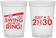 Custom Bachelor Party 16 oz Translucent Cups - Baseball | 40087