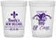 Custom Bachelor Party 16 oz Translucent Cups - Mardi Gras | 40089