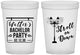 Custom Bachelor Party 16 oz Translucent Cups - Mardi Gras | 40092