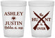 Custom Wedding 16 oz Translucent Cups - The Hunt Is Over | 412