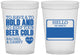 Custom Wedding 16 oz Translucent Cups - Hello My Name Is | 418