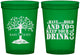 Custom Wedding 16 oz Translucent Cups - To Have And To Hold | 438