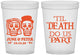 Custom Wedding 16 oz Translucent Cups - Til Death Do Us Part | 441