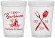 Custom Wedding 16 oz Translucent Cups - I Do Barbecue Bbq | 447