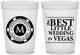 Custom Wedding 16 oz Translucent Cups - Las Vegas | 457