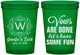 Custom Wedding 16 oz Translucent Cups - Vows Are Done Have Fun | 460