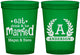 Custom Wedding 16 oz Translucent Cups - Monogram | 464