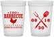 Custom Wedding 16 oz Translucent Cups - I Do Barbecue Bbq | 472