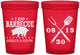 Custom Wedding 16 oz Translucent Cups - I Do Barbecue Bbq | 473